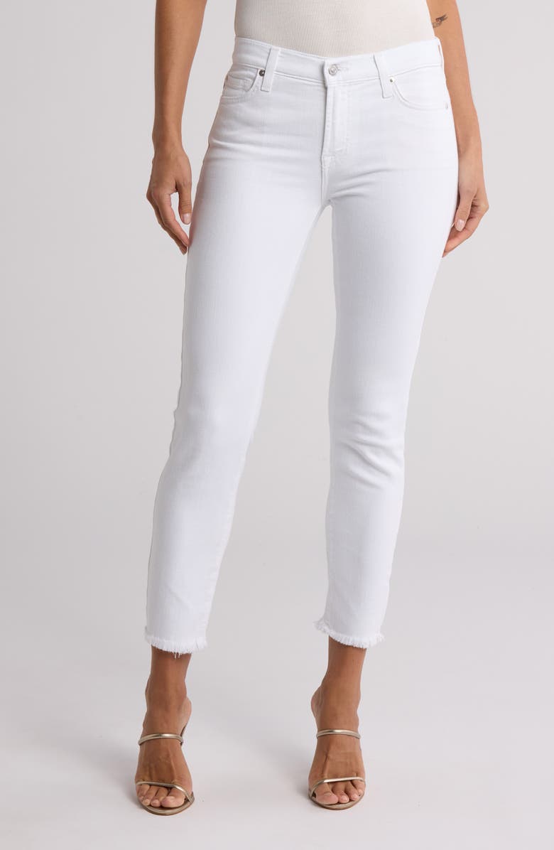 7 For All Mankind Roxanne High Waist Ankle Skinny Jeans, Main, color, Whtfashion