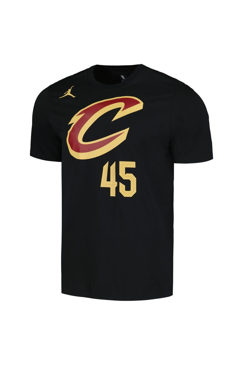 Men's Jordan Brand Donovan Mitchell Black Cleveland Cavaliers 2022/23 Statement Edition Name & Number T-Shirt, Alternate, color, Black
