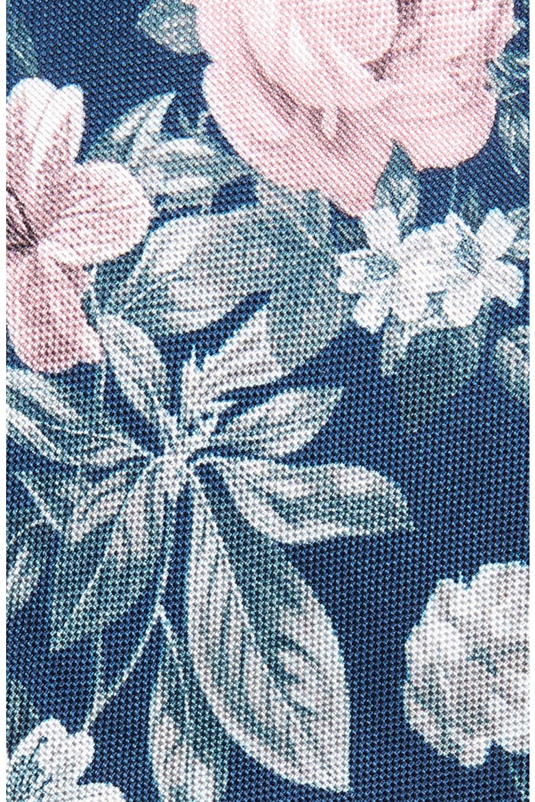 Bouquet Floral Silk Tie, Alternate, color, NAVY