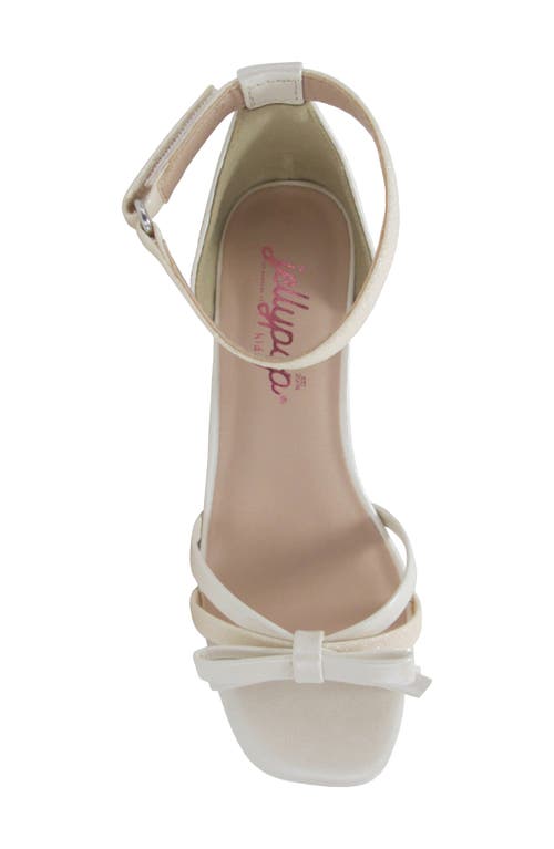 JELLYPOP JELLYPOP KIDS' ZENDAH METALLIC BLOCK HEEL SANDAL