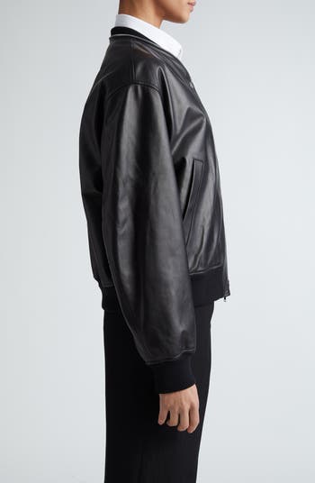 Jil Sander Leather Bomber Jacket | Nordstrom Jil Sander Leather Bomber Jacket | Nordstrom