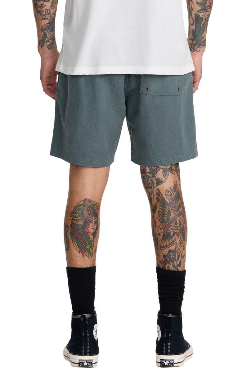 RVCA Sands Stripe Regular Fit Shorts, Alternate, color, Balsam Green