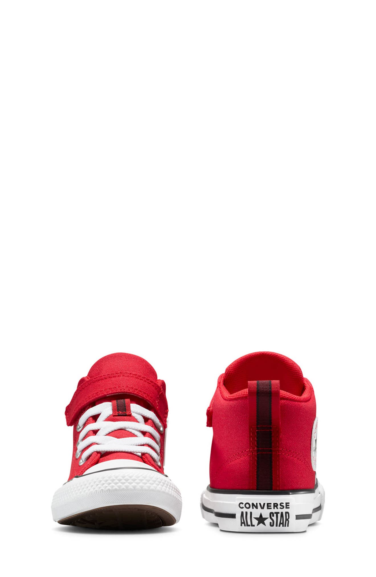 Converse Kids' Chuck Taylor<sup>®</sup> All Star<sup>®</sup> Malden Street Mid Top Sneaker, Alternate, color, Red/ White