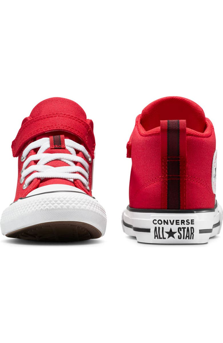 Converse Kids' Chuck Taylor<sup>®</sup> All Star<sup>®</sup> Malden Street Mid Top Sneaker, Alternate, color, Red/ White
