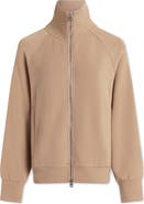 Varley Tyde Mixed Media Zip Front Sweatshirt