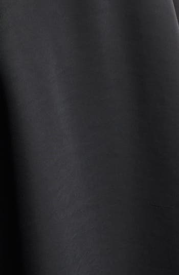 Lace-Up Satin Minidress