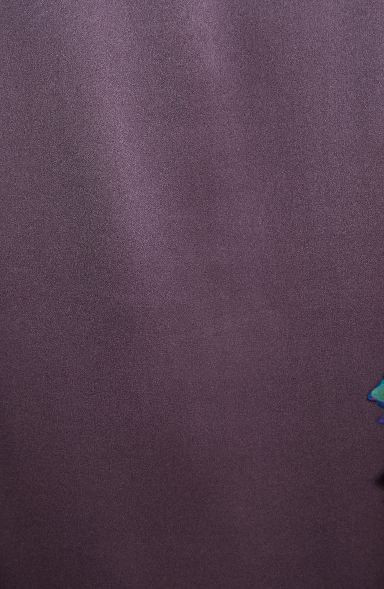 Dries Van Noten Calberta Dahlia Print Silk Robe Jacket, Alternate, color, 