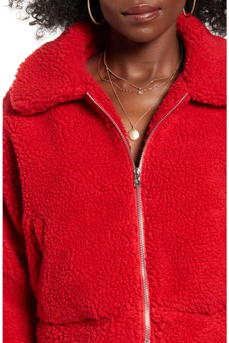 Bomber Jacket, Alternate, color, RED