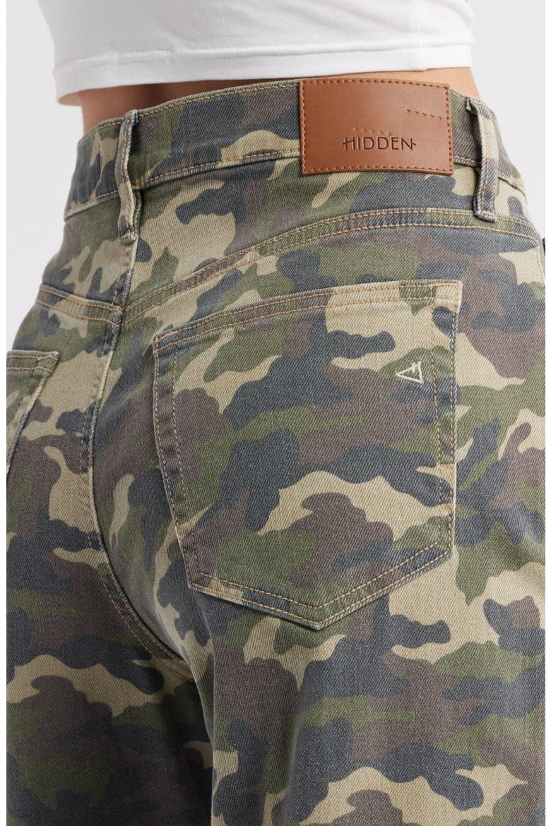 Low Slung Camo Baggy Jeans, Alternate, color, OLIVE