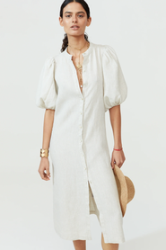 LANHTROPY Bubble Linen Dress