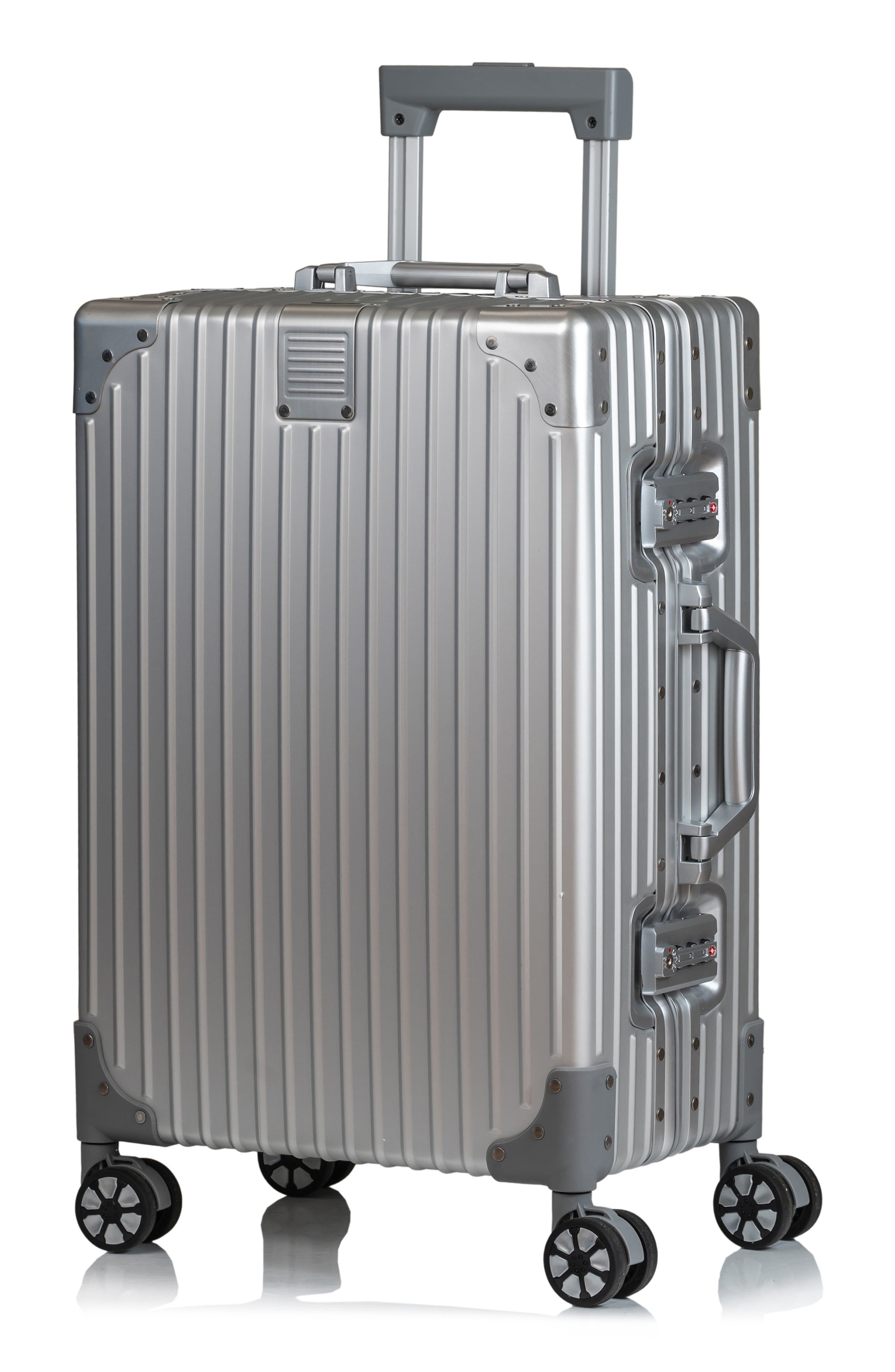 CHAMPS Aluminum Hardside Spinner Suitcase Carry-On