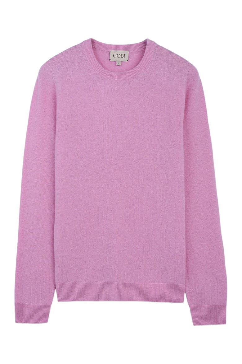 Essential Cashmere Crewneck Sweater, Main, color, pink frosting