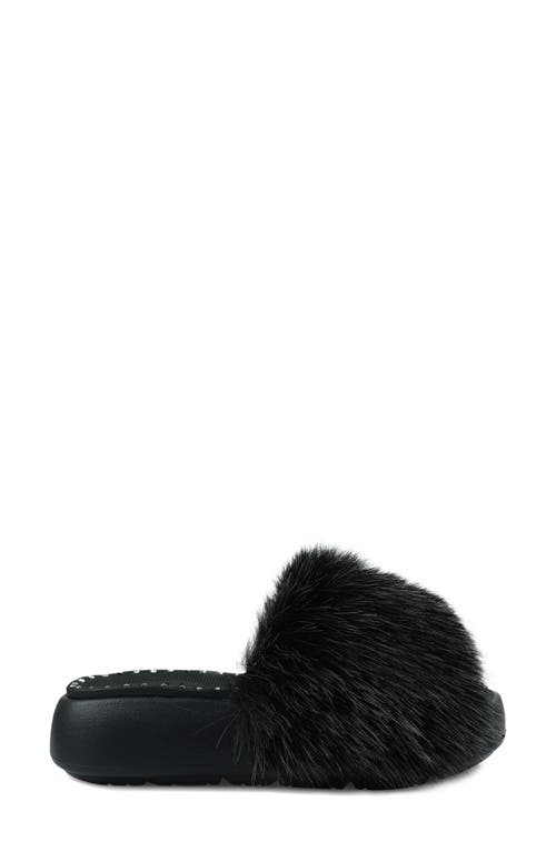 Shop Zigi Fabbi Faux Fur Platform Sandal