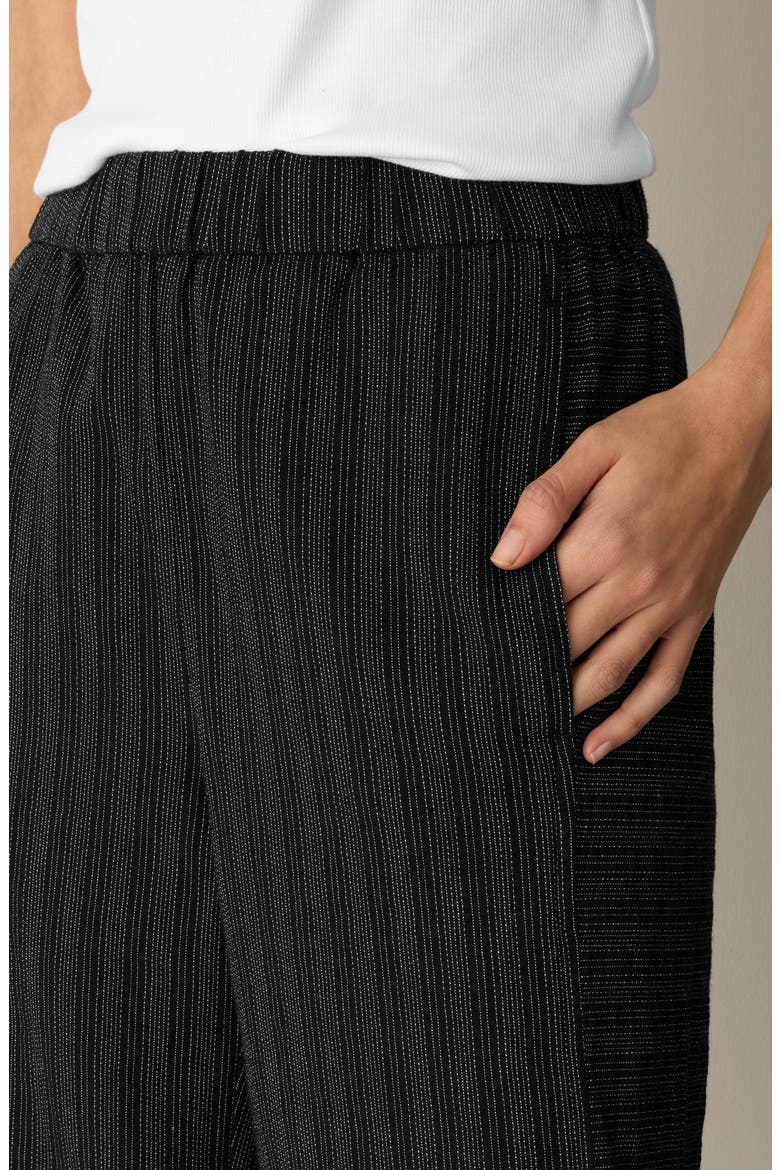 Lantern Ankle Pants, Alternate, color, BLACK/ WHITE