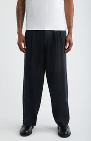 Obey Foster Pleated Linen Blend Pants