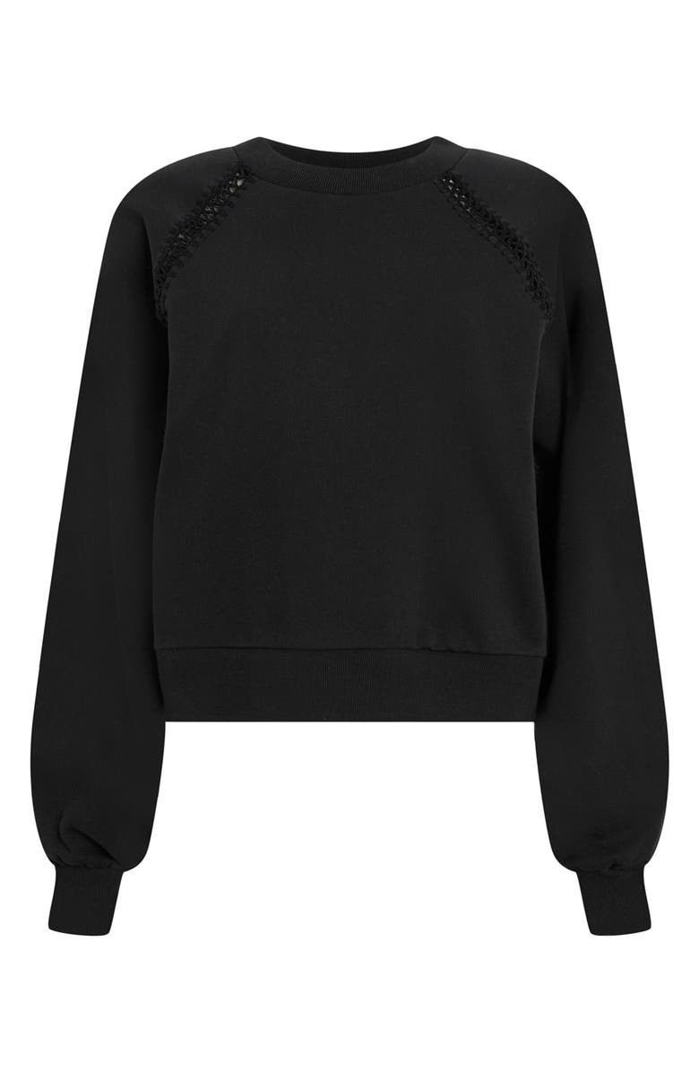 AllSaints Ewelina Cotton Sweatshirt, Alternate, color, 