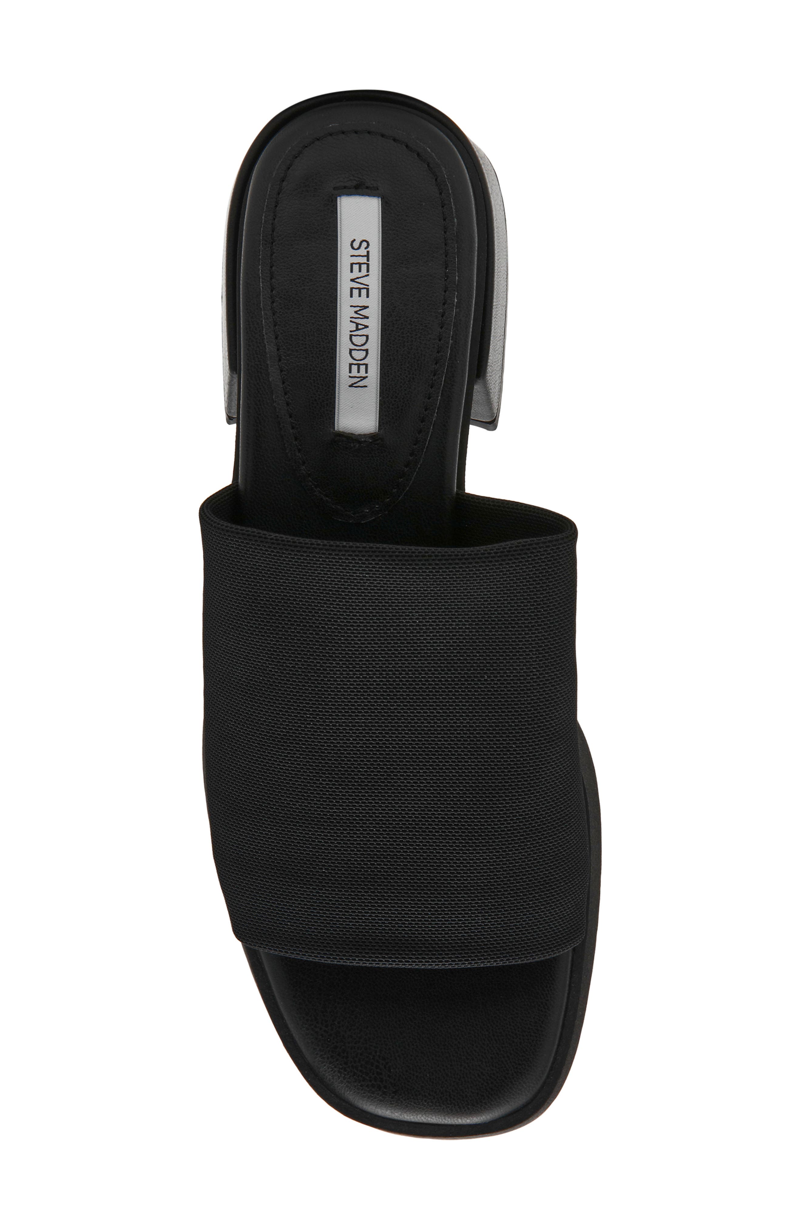 Steve Madden Lucee Platform Slide Sandal, Alternate, color, Black