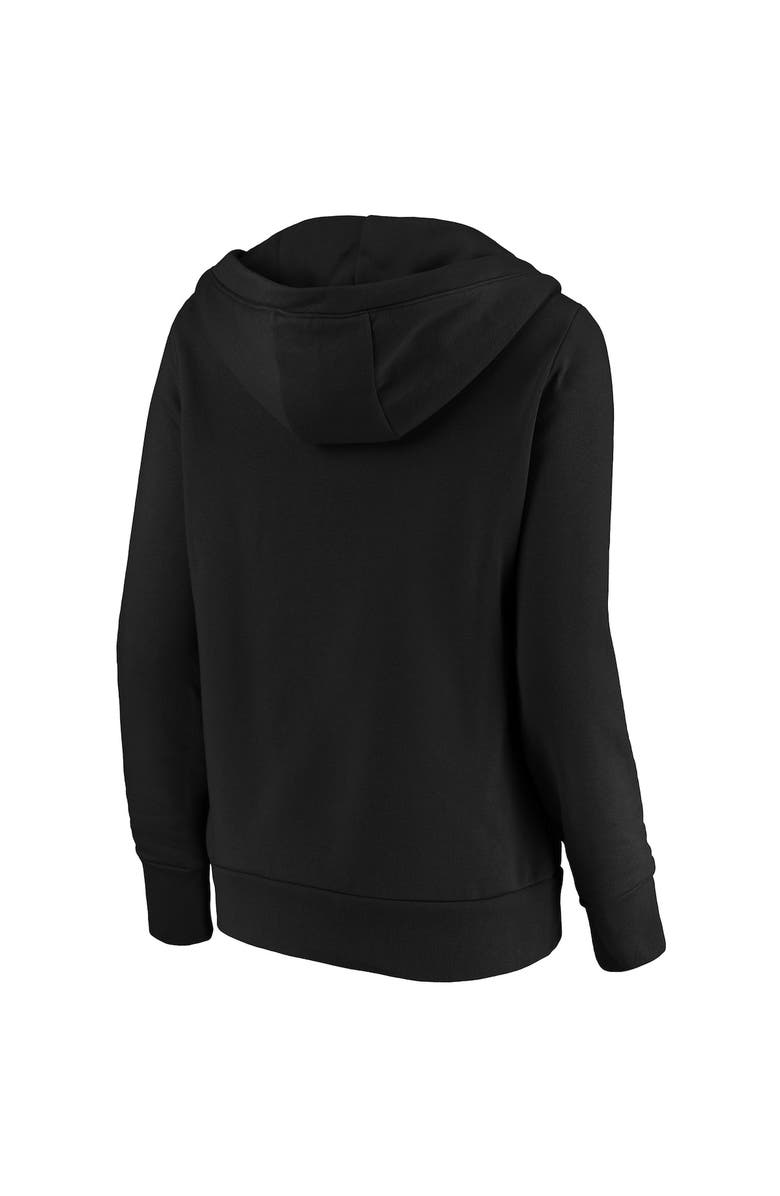 FANATICS Women's Fanatics Branded Black Chicago White Sox Core Live For It V-Neck Pullover Hoodie, Alternate, color, Black