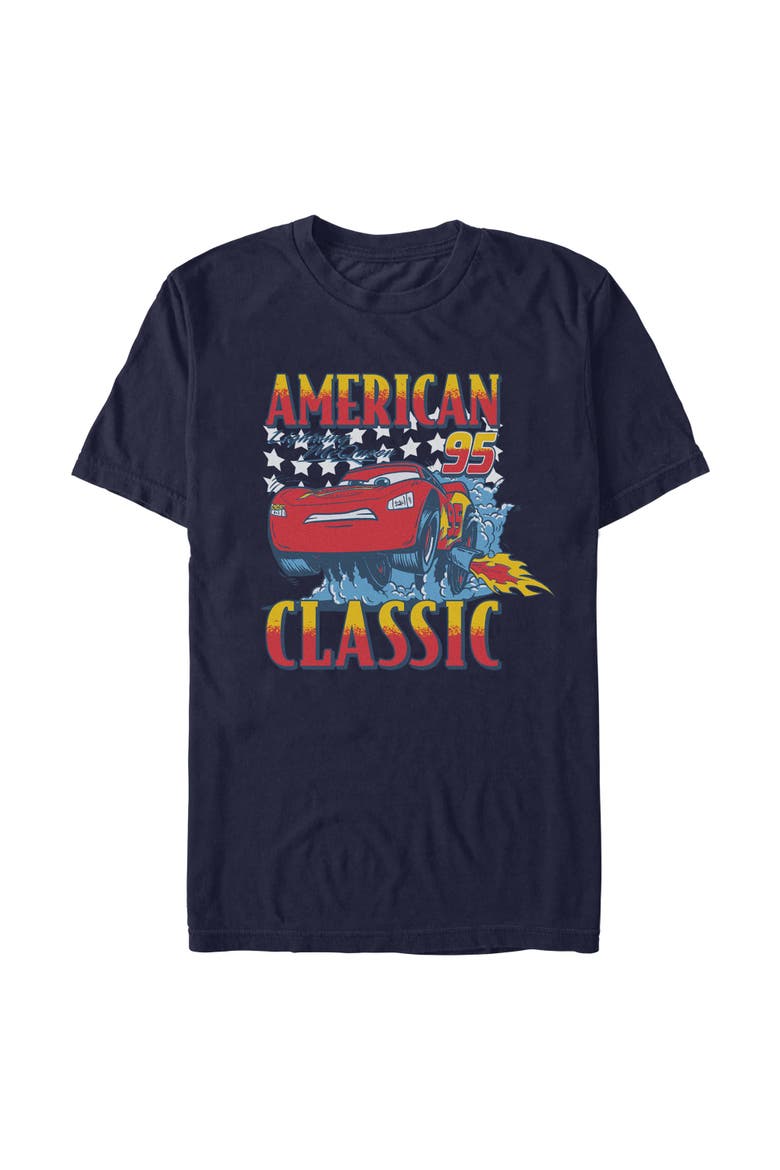 Men's DISNEY American Classic Kachow  Graphic T-Shirt, Main, color, Navy Blue