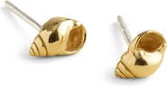 Madewell Demi-Fine Shell Stud Earrings