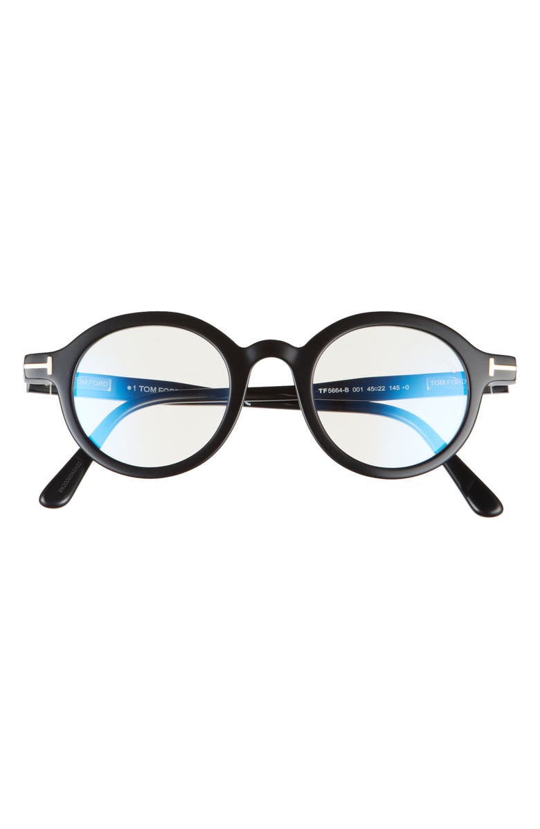TOM FORD 45mm Small Blue Light Blocking Glasses, Main, color, 