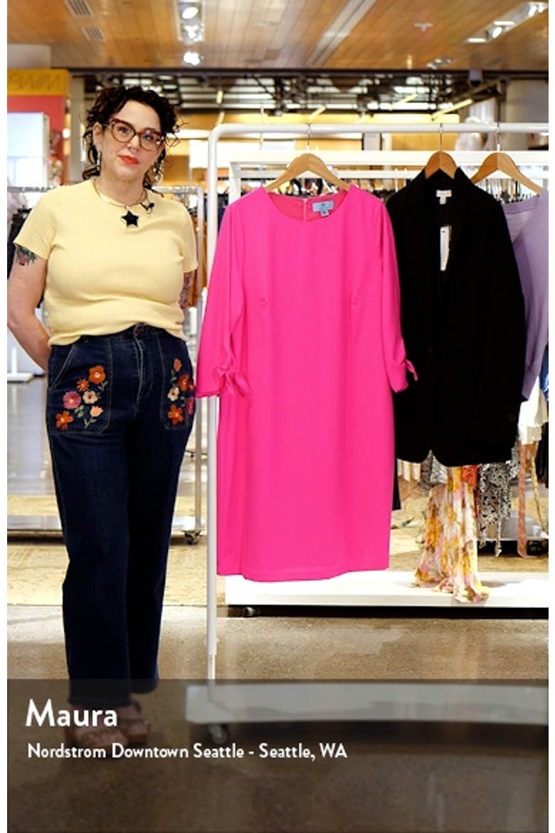Tie Sleeve Shift Dress video