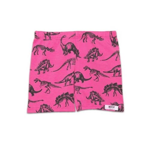 Worthy Threads Girls Biker Shorts In Dino