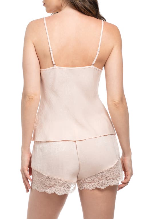 In Bloom By Jonquil Carlie Lace Trim Camisole Short Pajamas In Gold