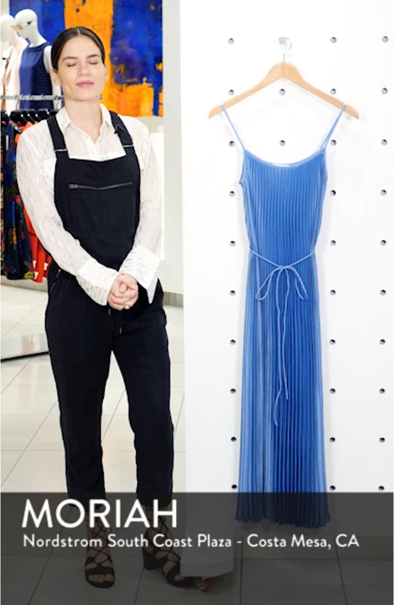 Pleated Satin Slipdress, sales video thumbnail