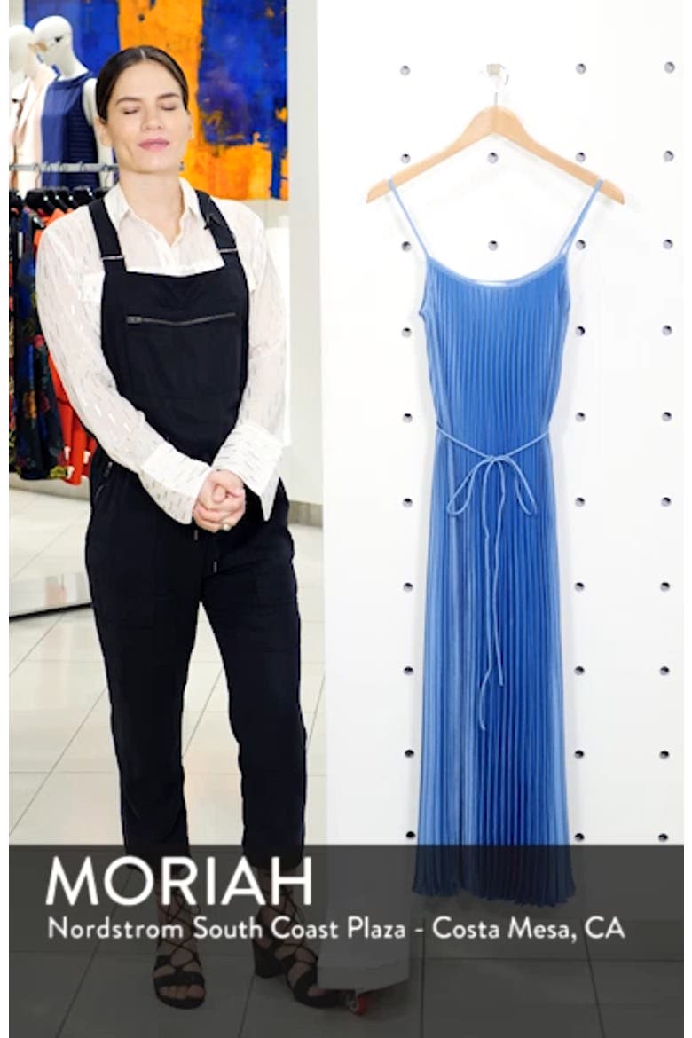 Pleated Satin Slipdress video