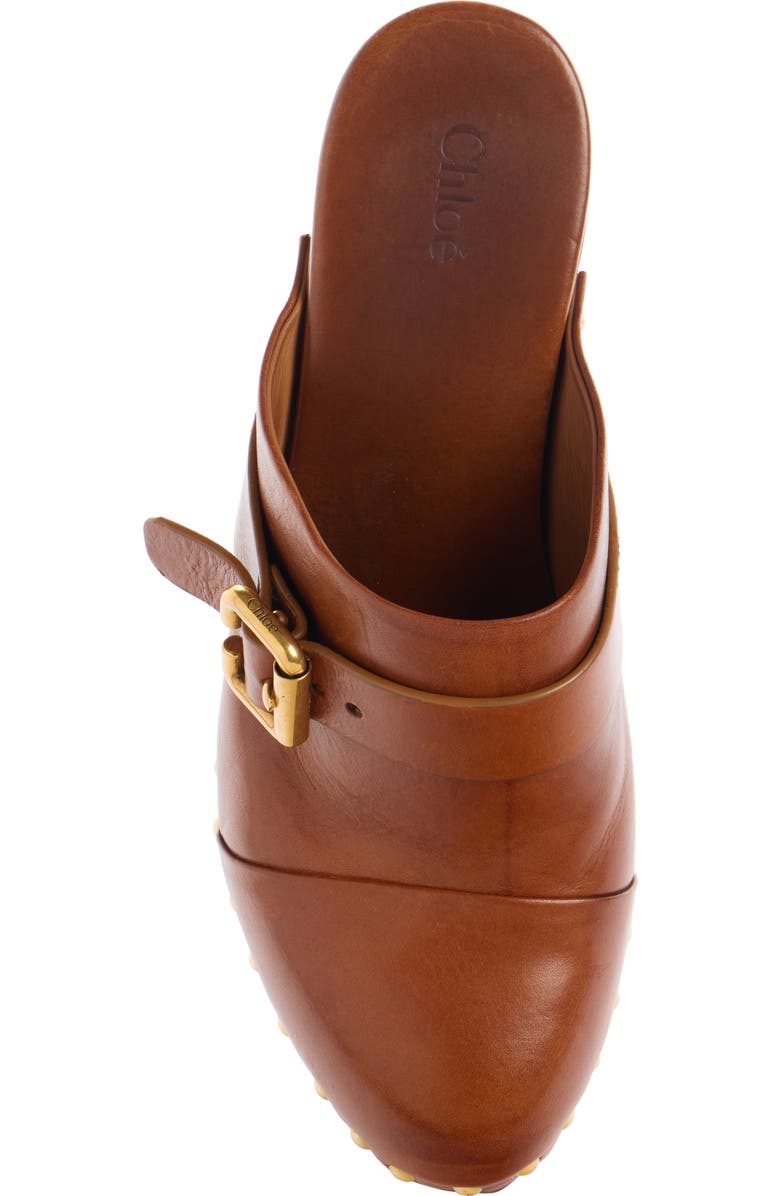 Chloé Jeanette Platform Clog, Alternate, color, 27T Ginger Brown