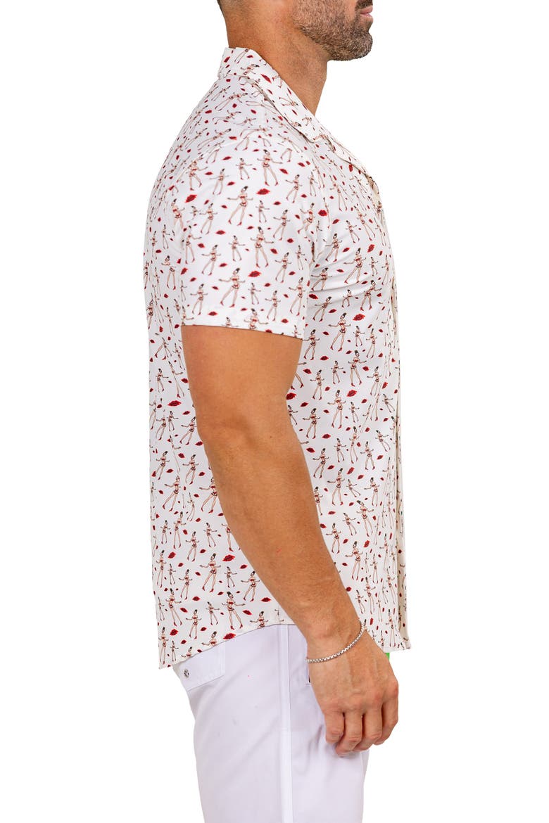 Marthy White Camp Shirt, Alternate, color, WHITE