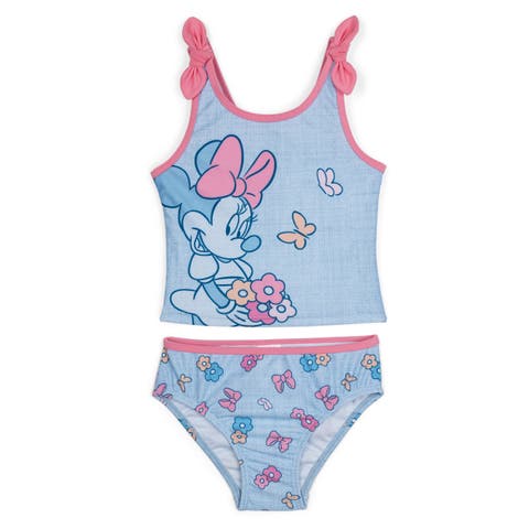 Minnie Mouse 2-Piece Tankini Top and Bikini Bottom Swim Set UPF 50+