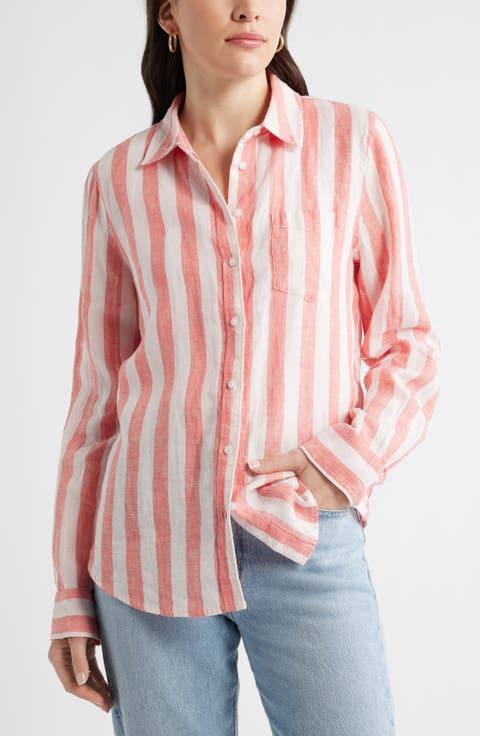 Casual Linen Button-Up Shirt