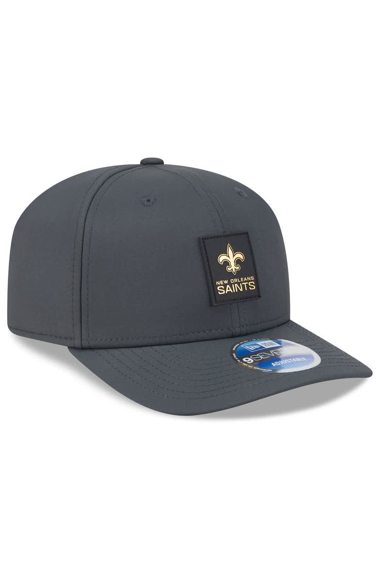 New Era Men's New Era Charcoal New Orleans Saints 2025 Sideline Cold Weather 9SEVENTY Adjustable Hat, Alternate, color, 