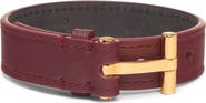 TOM FORD Men's Smooth Leather T Bracelet