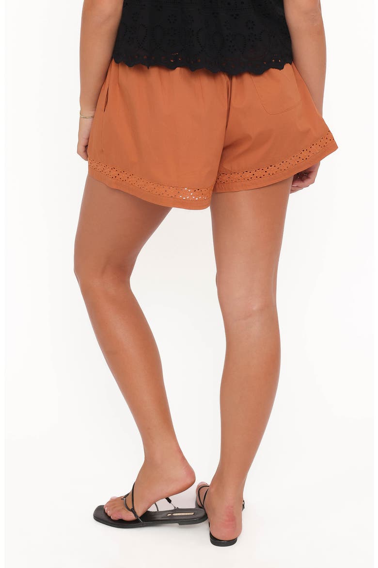 Austin Cotton Drawstring Shorts, Alternate, color, RUST