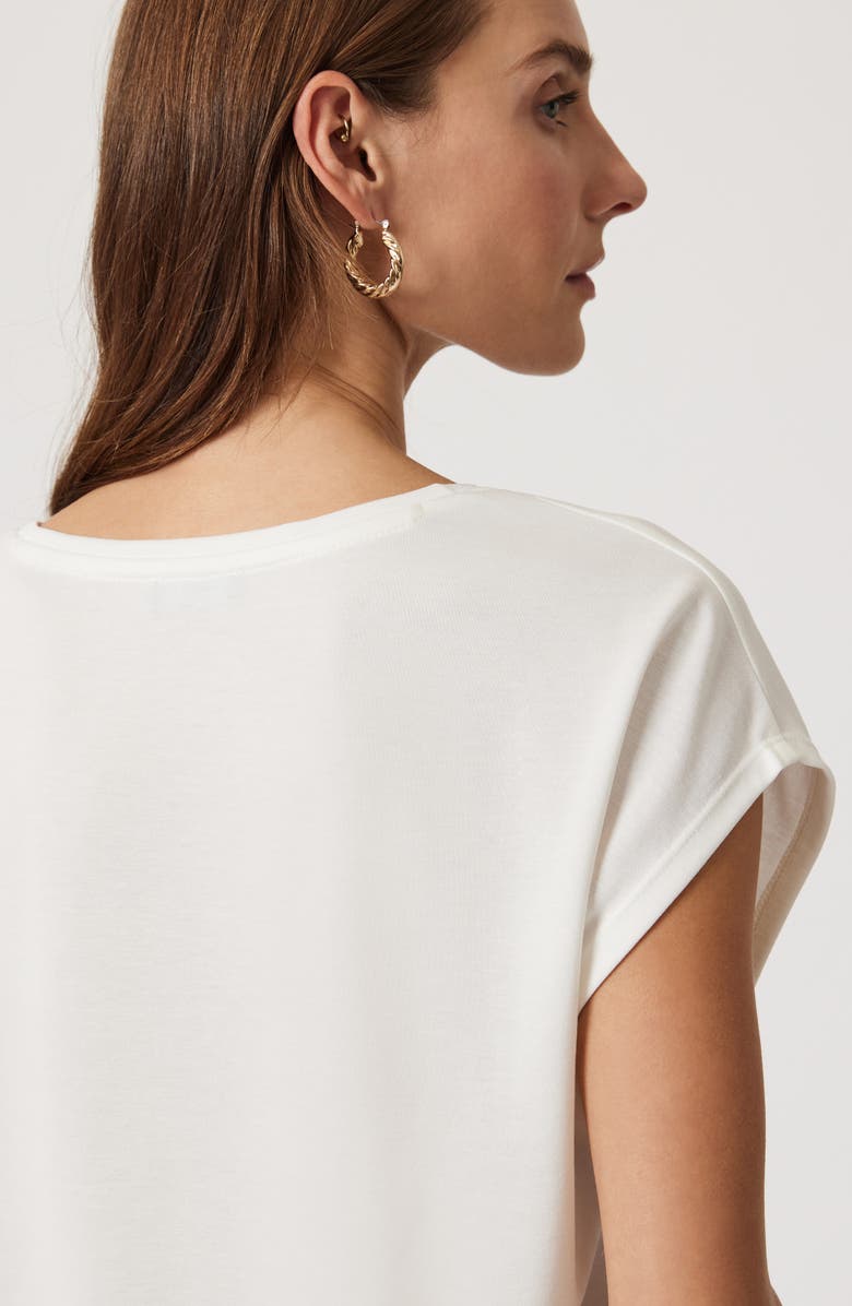 Mavi Jeans Dolman Sleeve V-Neck Top, Alternate, color, Antique White