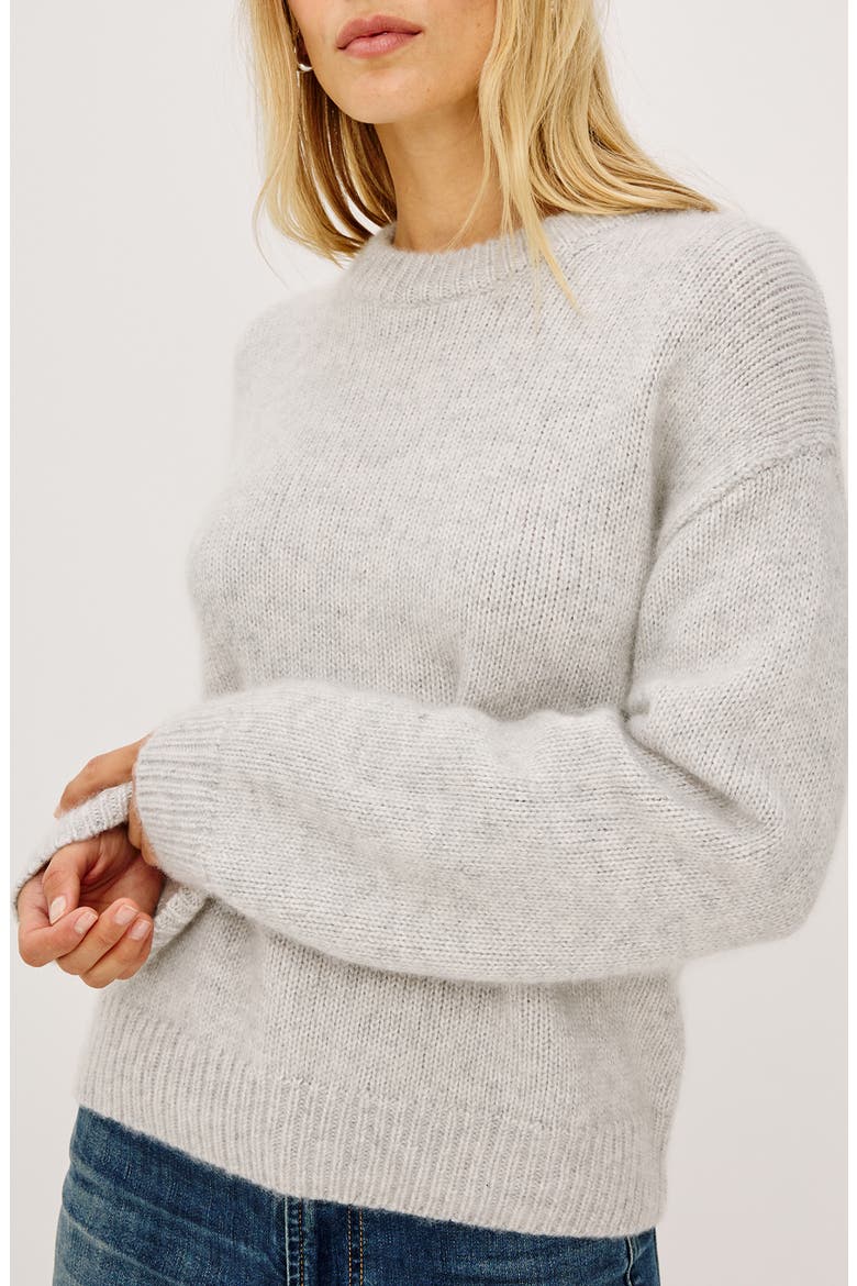 Helly Crewneck Sweater, Alternate, color, HEATHER GREY