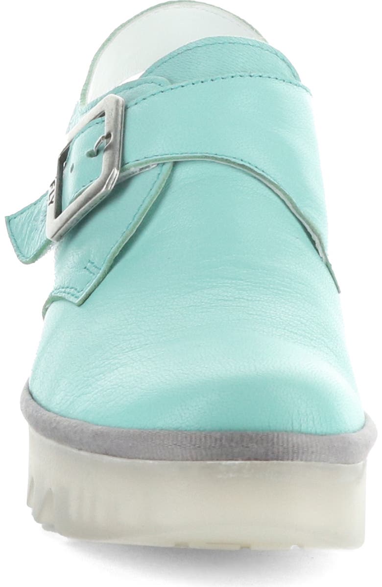 Fly London Bary Platform Wedge Clog, Alternate, color, Spearmint