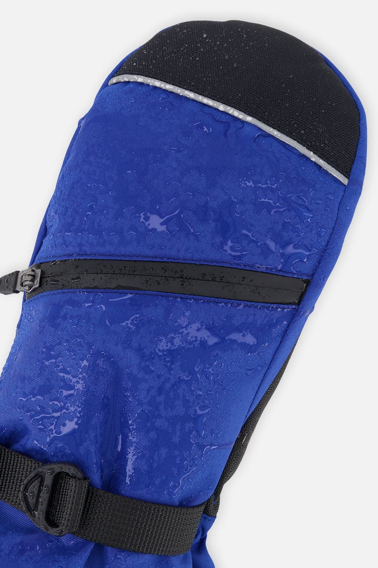 Stripes Teknik Waterproof Cordura Reinforced Winter Mittens, Alternate, color, Blue with Black Stripes