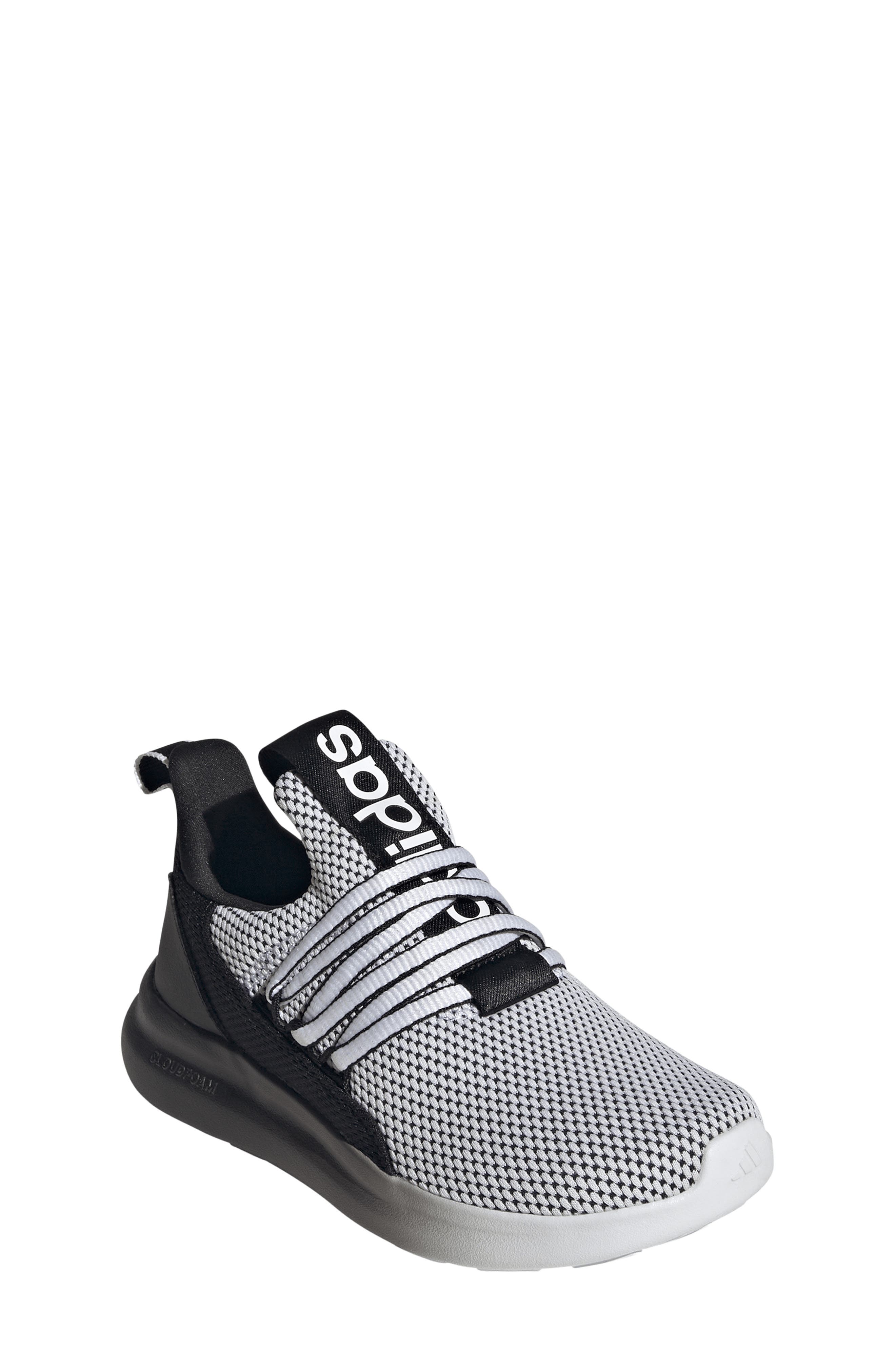 Kids' Lite Racer Adapt 7.0 Slip-On Sneaker, Main, color, FOOTWEAR WHITE/ CORE BLACK