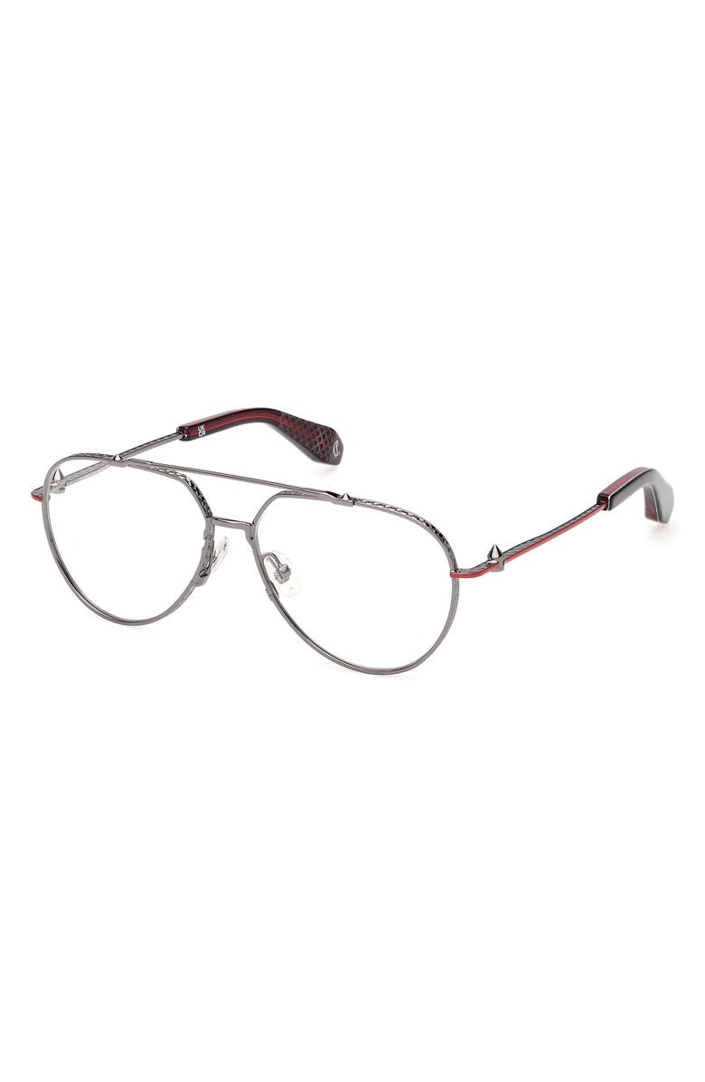 Christian Louboutin 57mm Pilot Optical Glasses, Alternate, color, 