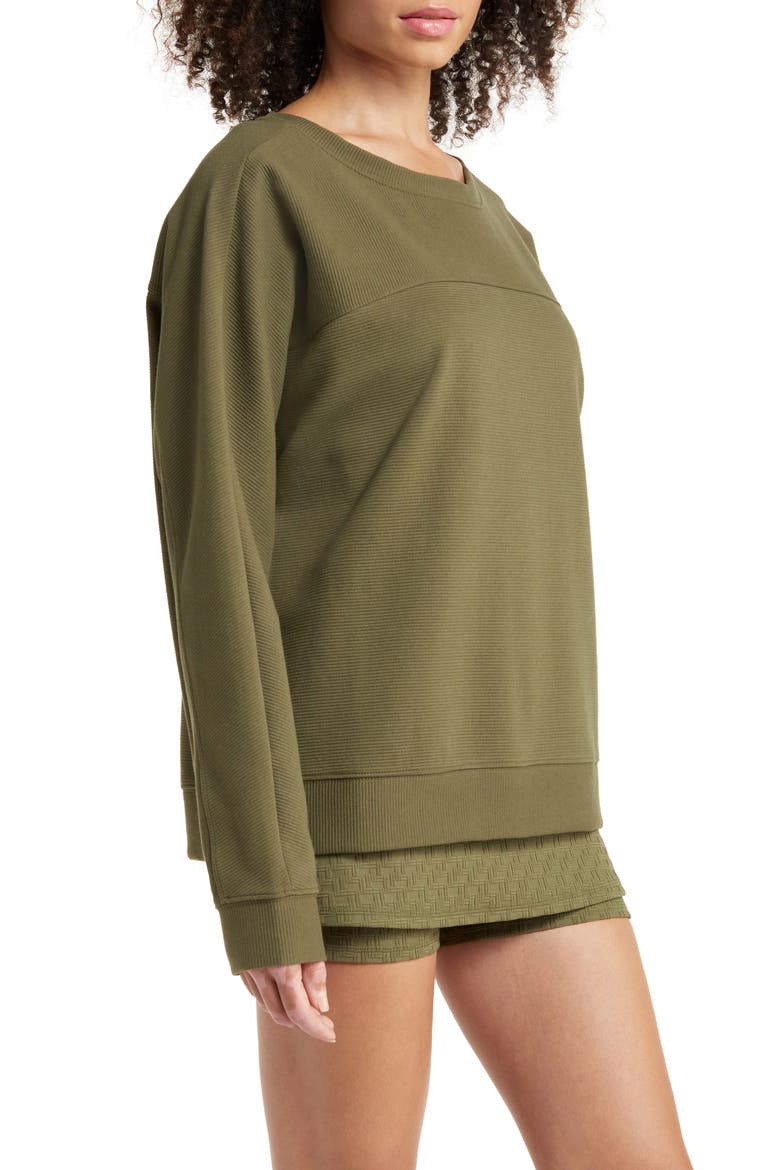 Anya Ottoman Knit Pullover, Alternate, color, OLIVE NIGHT