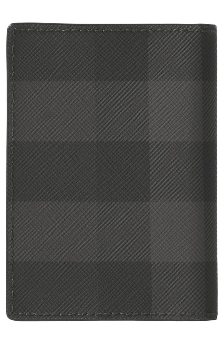 Burberry Bateman Check Coated Canvas Bifold Wallet, Alternate, color, 