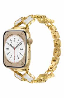 BCBG Universal Fit Double Clover Link Bracelet Apple Watch® Watchband