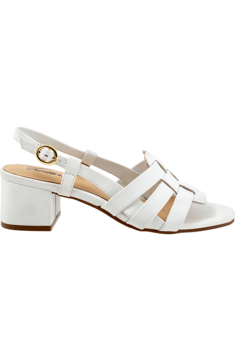 Trotters Luna Cage Sandal, Alternate, color, White