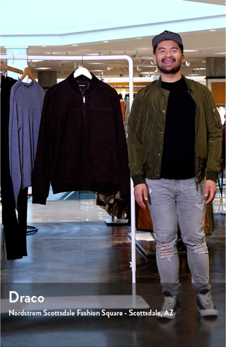 Suede Bomber Jacket, sales video thumbnail