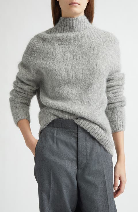 Sonko Reversible Suri Alpaca & Merino Wool Blend Sweater