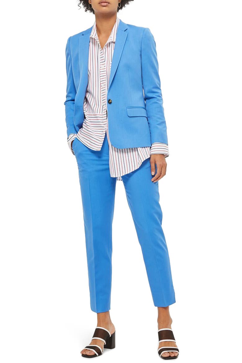 Tailored Suit Jacket, Alternate, color, BLUE